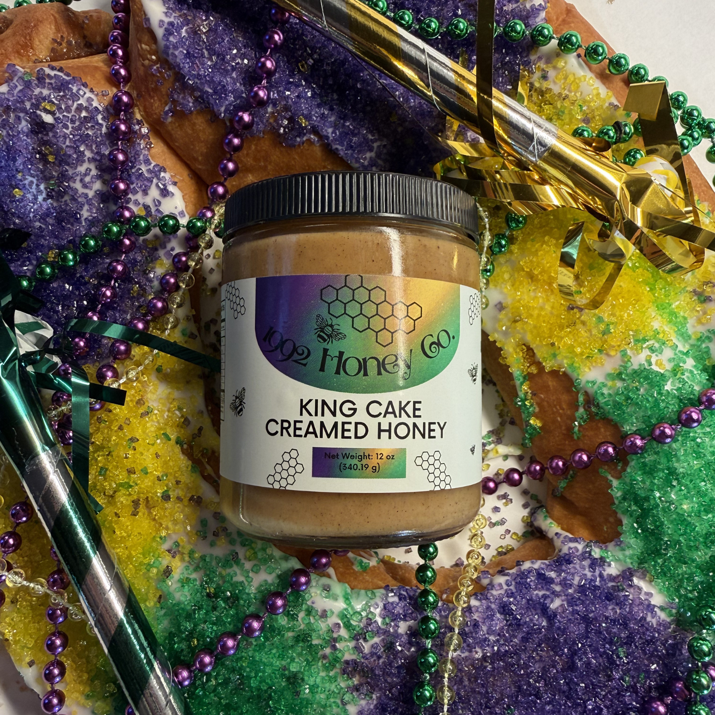 King Cake Creamed Honey